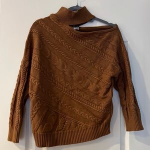 Venus off the shoulder, rust size medium sweater
